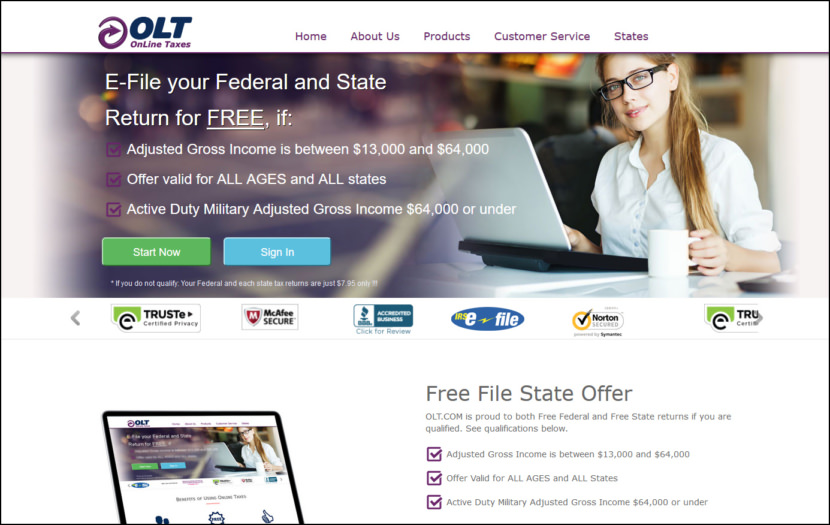 Online Taxes at OLT