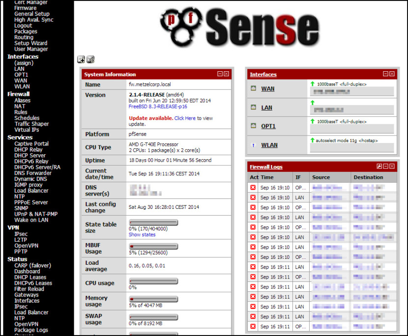 pfSense Free Router OS Turns Old PC Into High Performance Router And Enterprise Network Switch