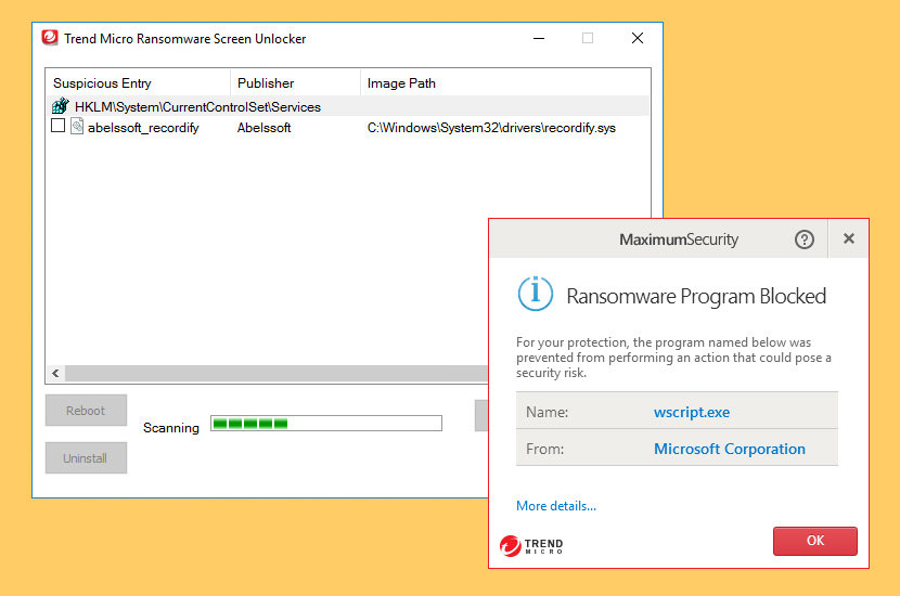 Trend Micro Ransomware Screen Unlocker