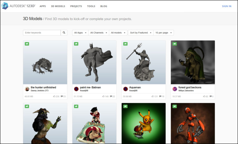 Autodesk 123D Sites For Downloading Free Rapid Prototyping Printing 3D Models