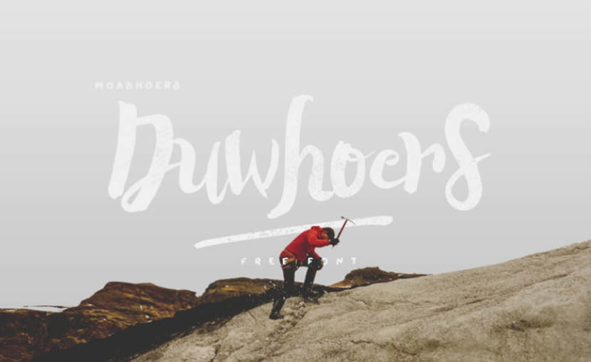 Duwhoers Brush Free Font
