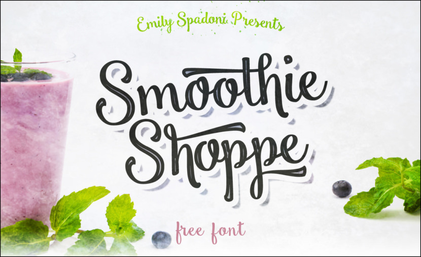 Smoothie Shoppe Free Script Font