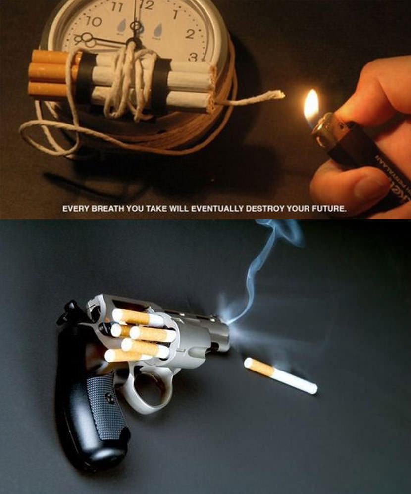 Very Creative ‘How To Quit Smoking Cigarettes Ads’ and Posters