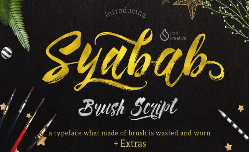 Syabab Brush Script Font
