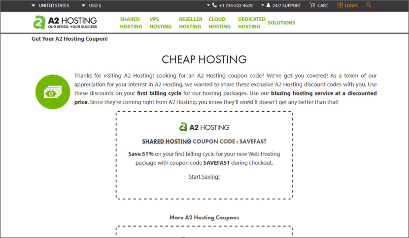 A2 Hosting Coupons