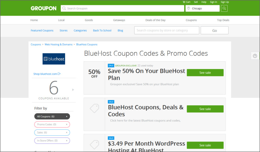 BlueHost Coupon Codes