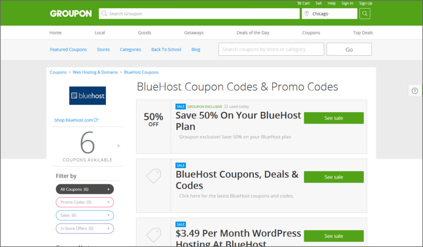 BlueHost Coupon Codes