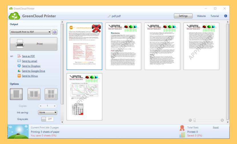 GreenCloud Printer