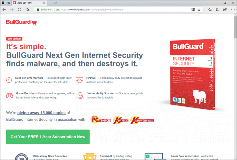 Download BullGuard Internet Security
