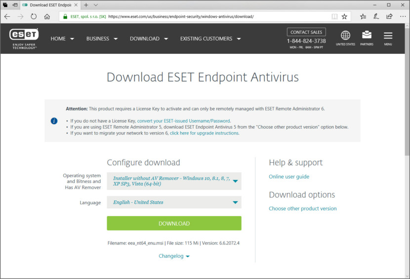 Download ESET Endpoint Antivirus For Business