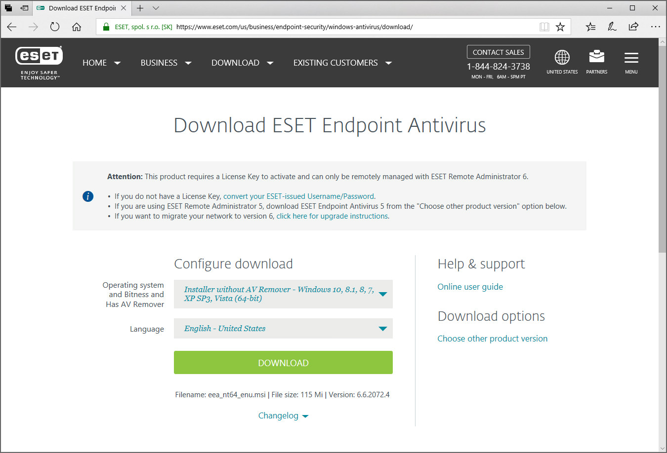 eset endpoint antivirus windows server