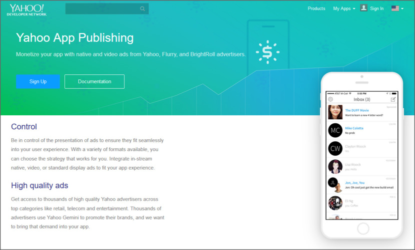 Yahoo App Publishing