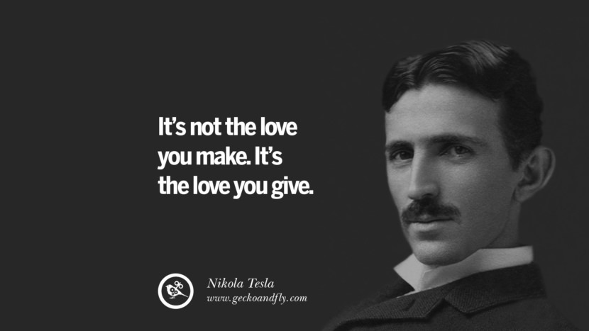 It's not the love you make. It's the love you give.