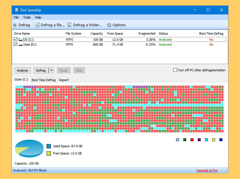 Af storm Erasure Stramme 9 Free Smart Defrag For Windows SSD And Hard Disk