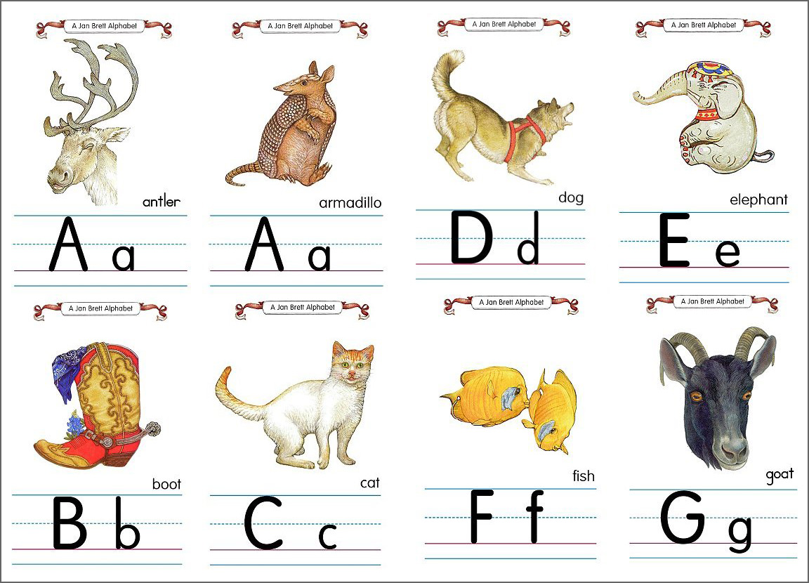8 free printable educational alphabet flashcards for kids