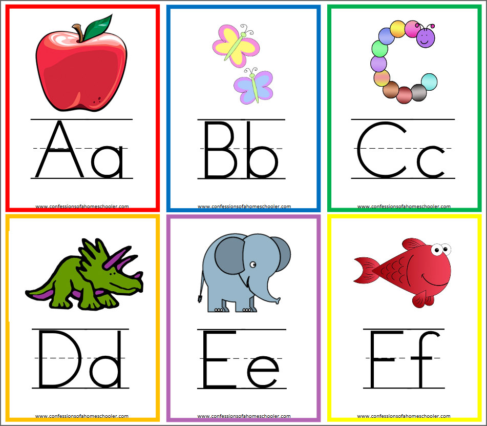 Alphabet Flashcards Printable Free