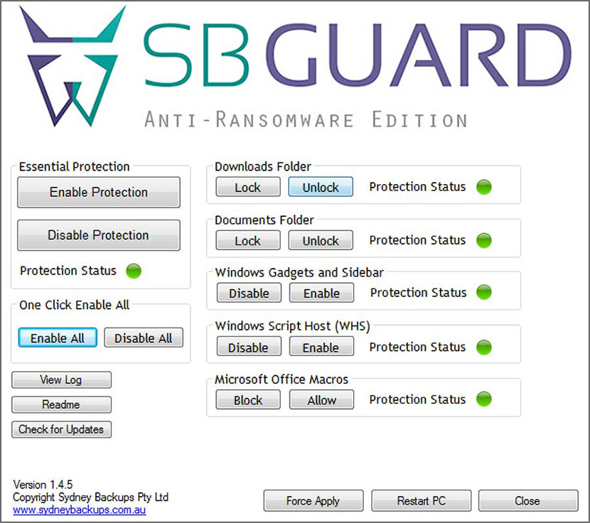 SBGuard Anti-Ransomware