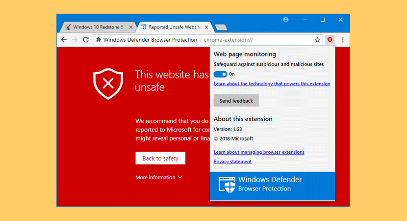 Windows Defender Browser Protection