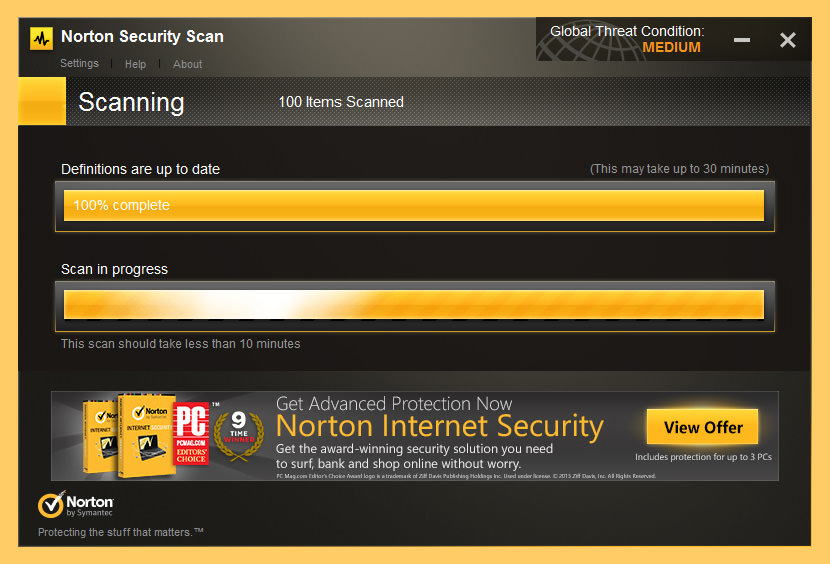 Symantec Norton Security Scan