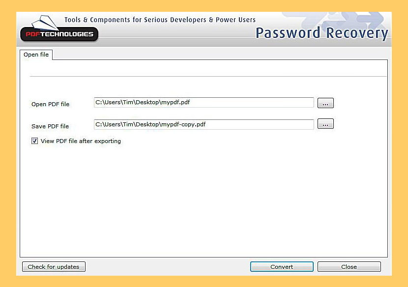 PDF Password Remover Tool