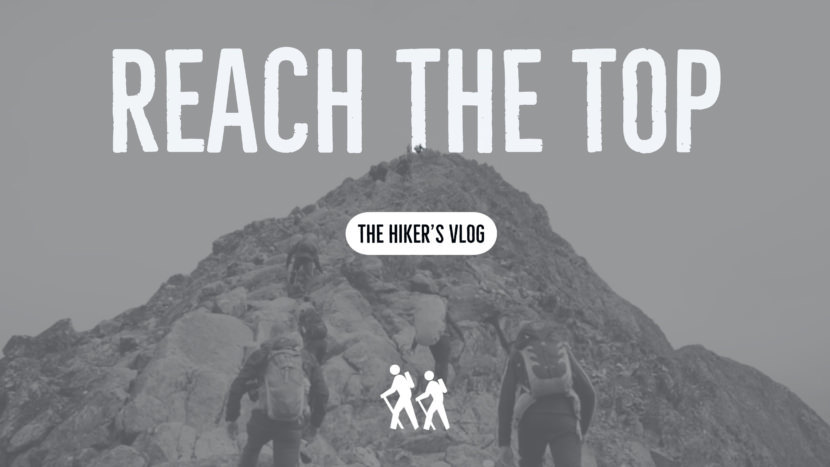 Screenshot of free mountain climbing YouTube thumbnail art template and thumbnail
