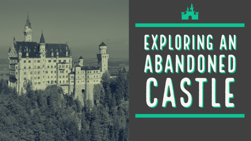 Screenshot of free european castle YouTube thumbnail art template and thumbnail