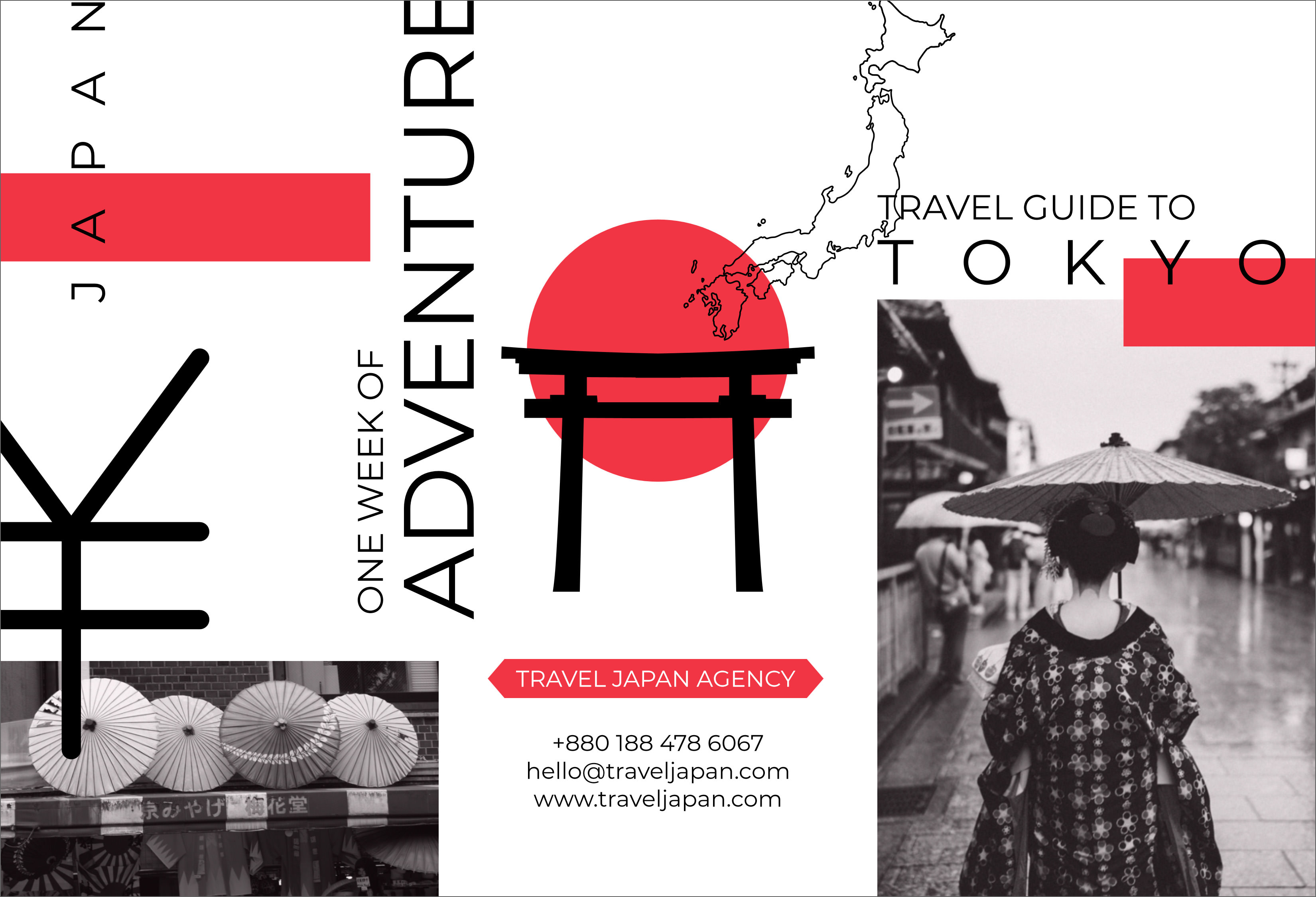 japan travel brochure template