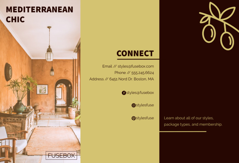 Screenshot of indoor brochure template