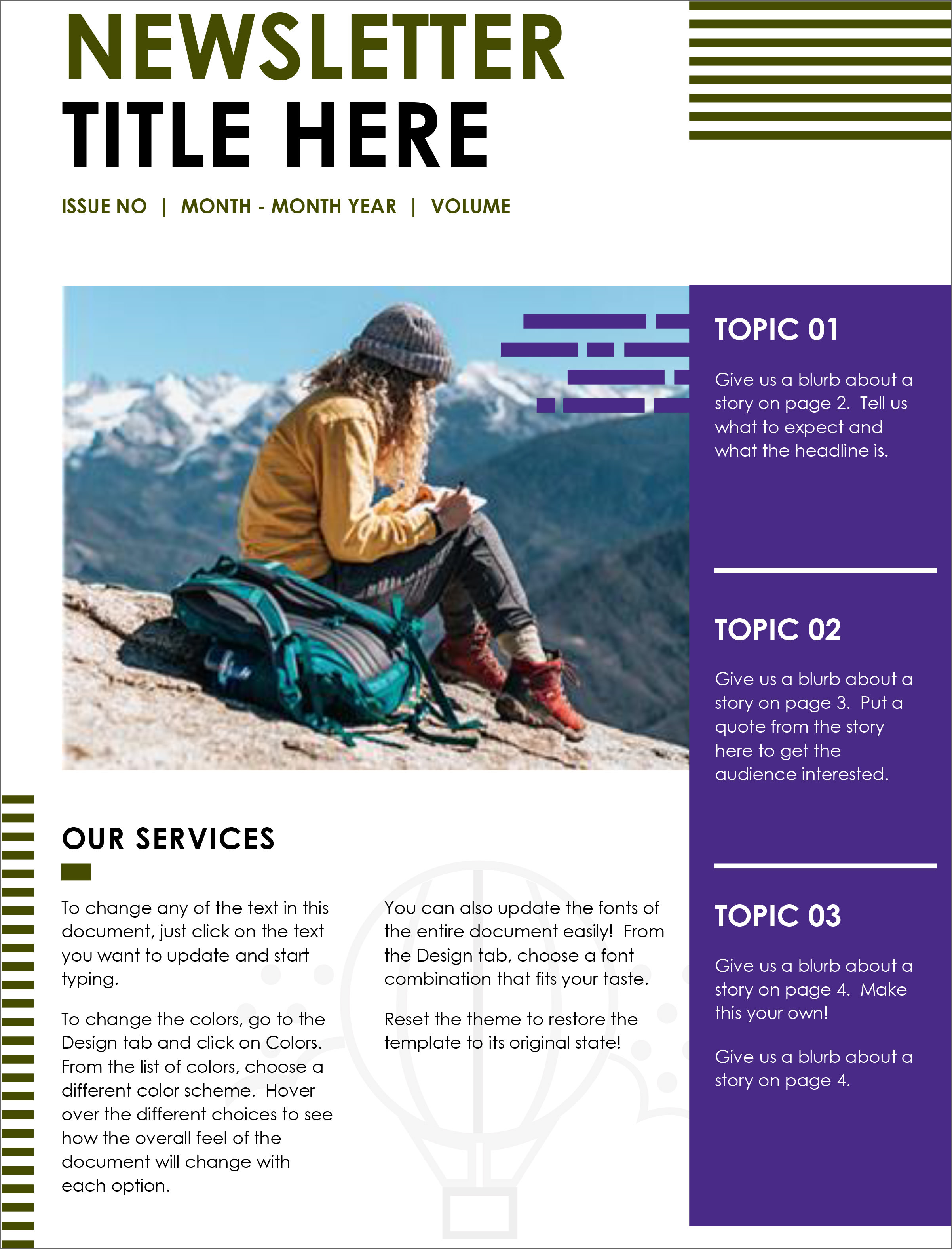 Free Downloadable Templates For Newsletters Toplucid