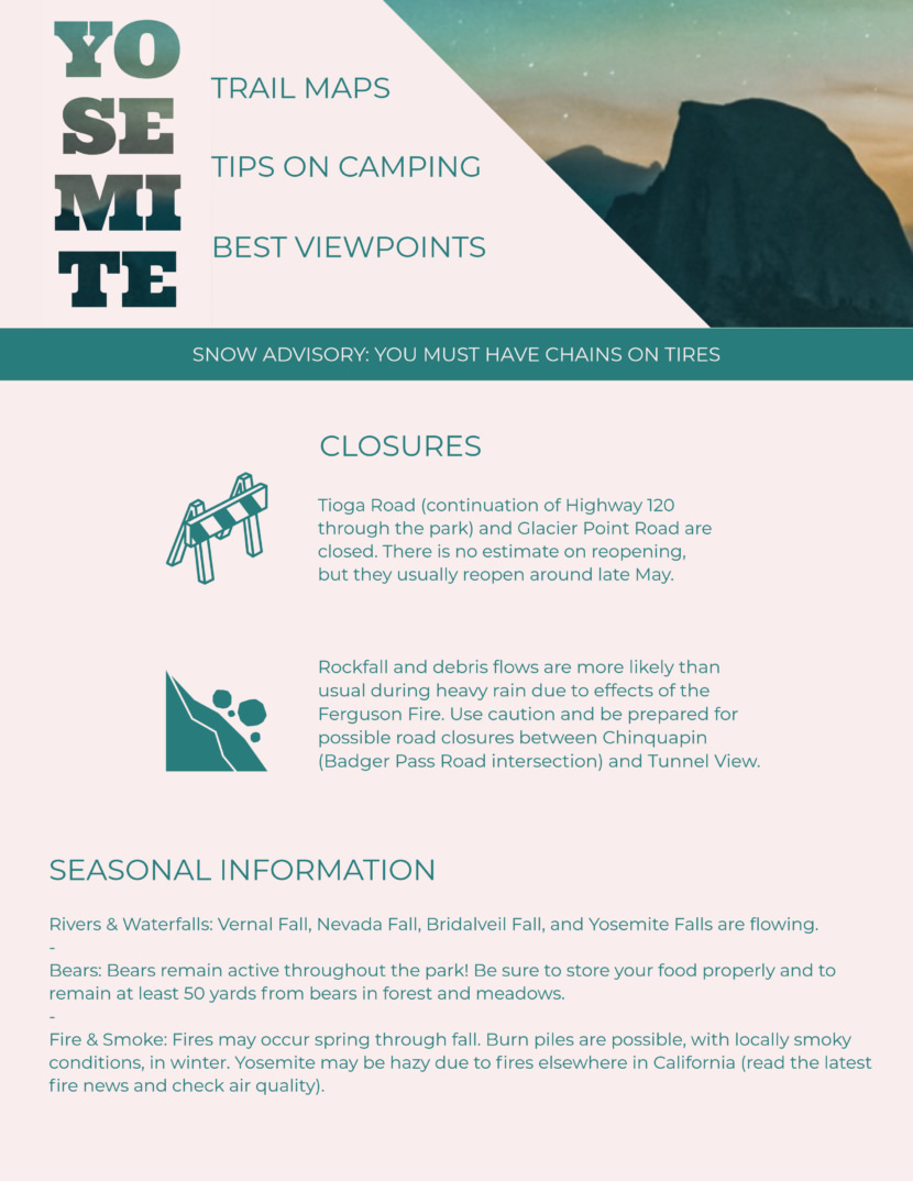 camping outdoor adventure Screenshot of free printable newsletter template for school and communities