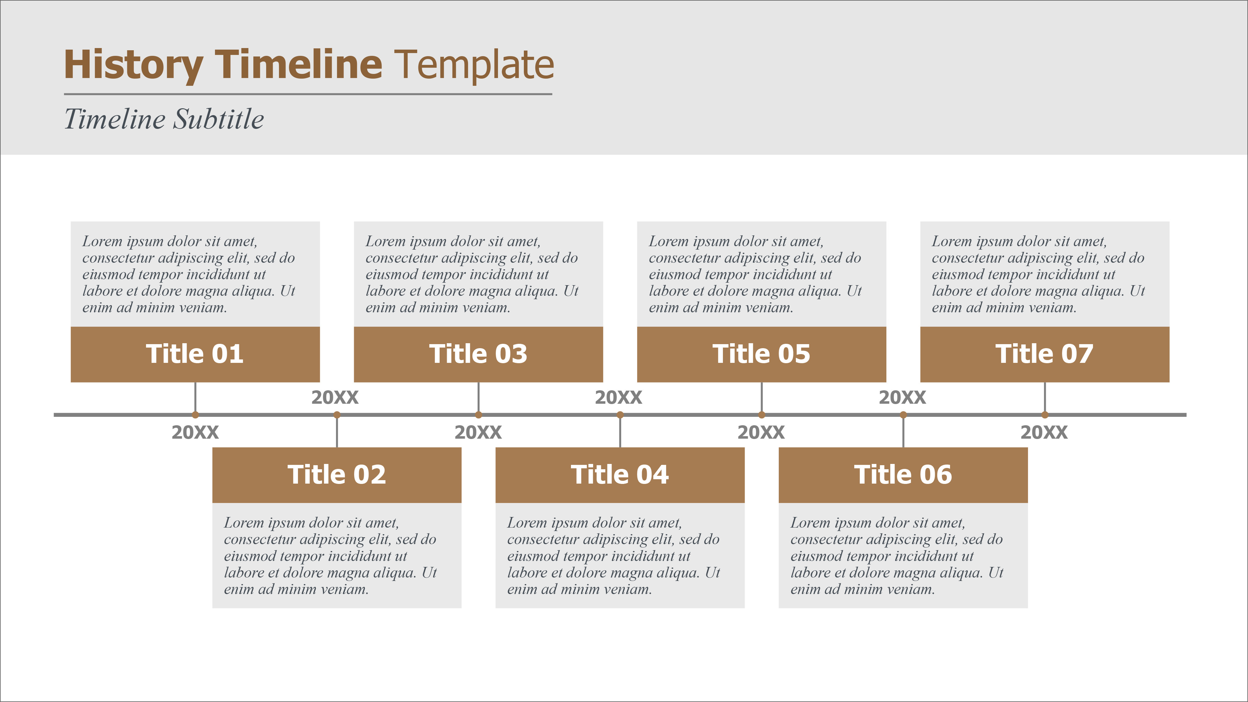 history timeline powerpoint template free