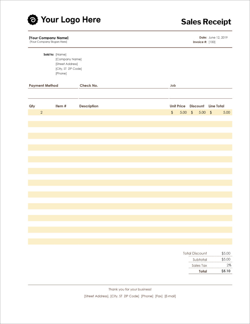 16 Free Receipt Templates Download For Microsoft Word Excel And 