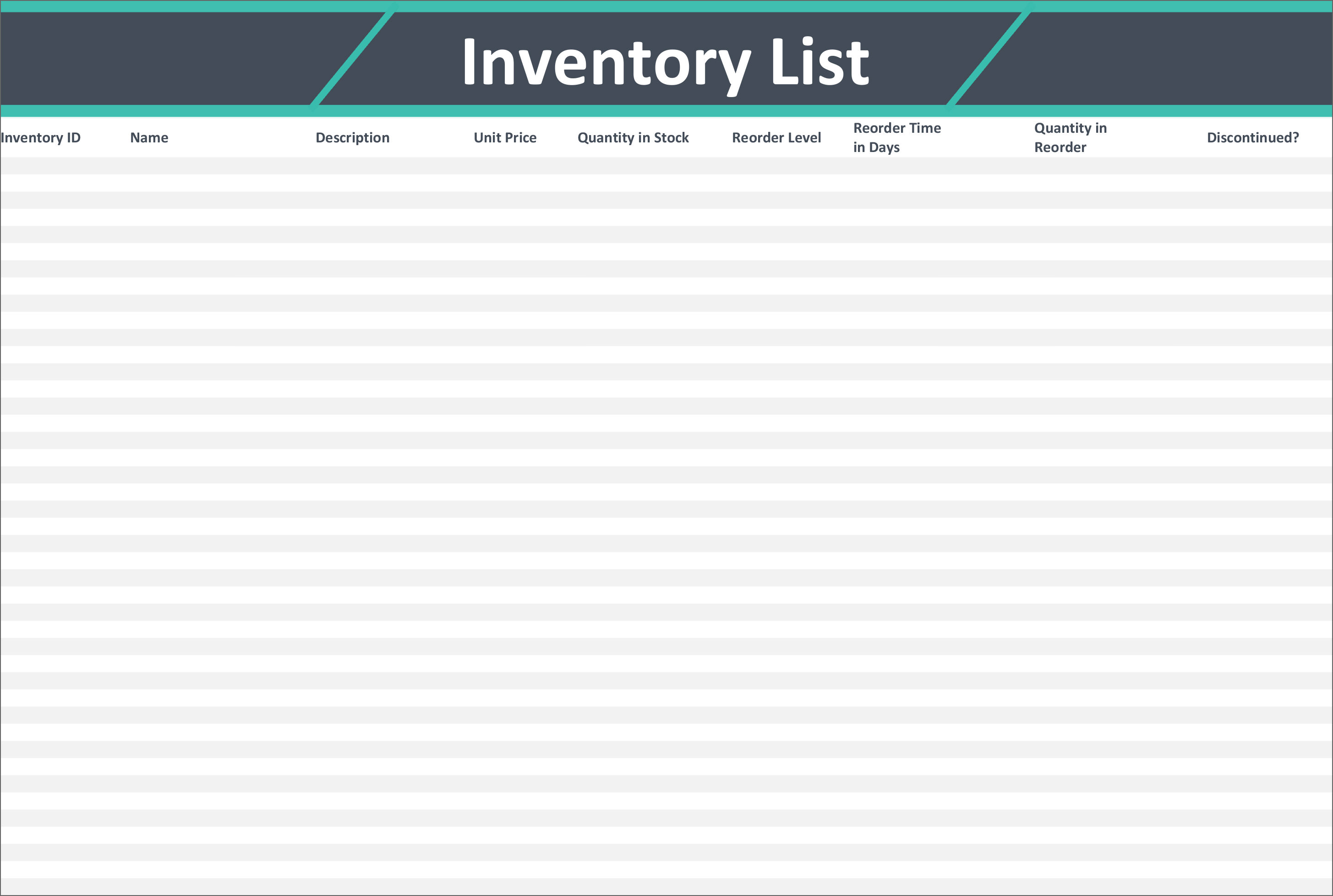 13 Free Stock Inventory And Checklist Templates For SME ...