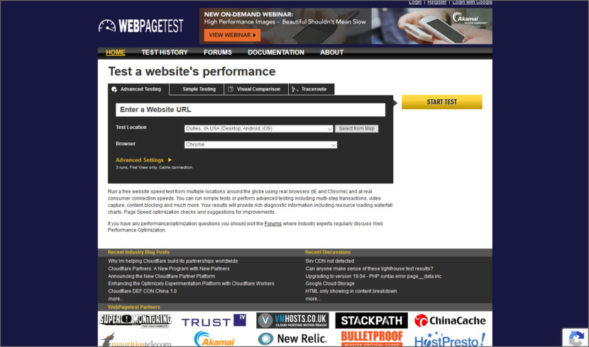 WebPageTest