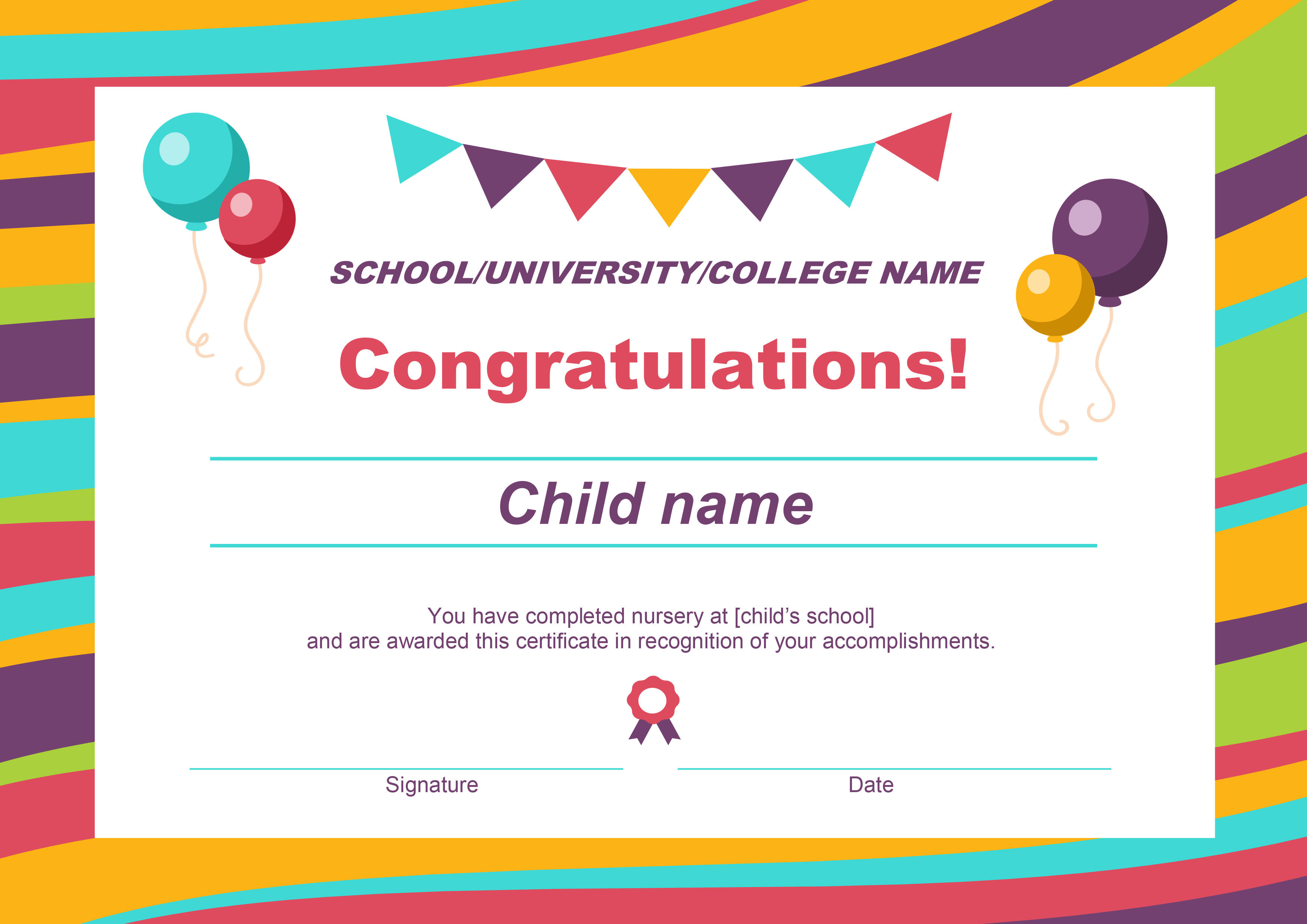 Free Congratulations Certificate Template Word