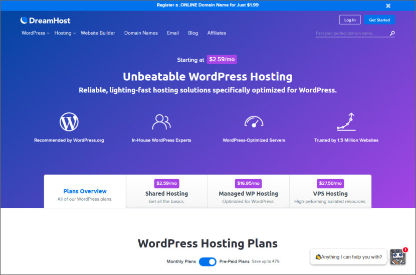 Dreamhost WordPress