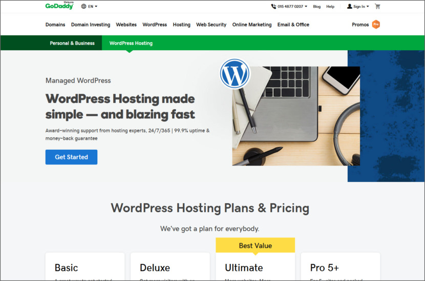 GoDaddy Managed WordPress