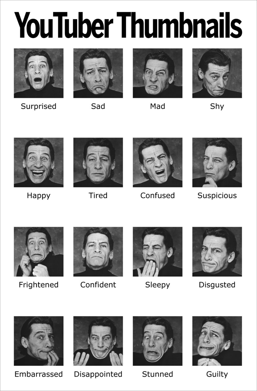 youtuber reaction all thumbnails