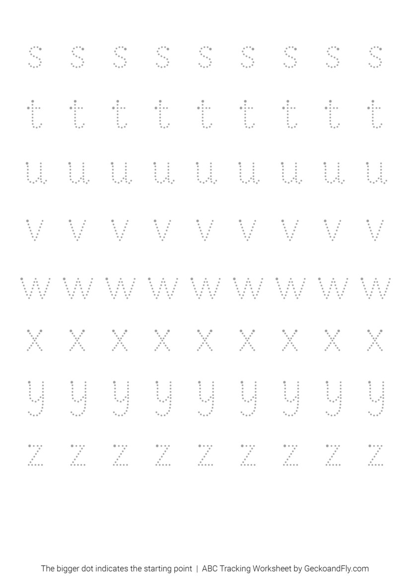 Screenshot of minimalist ABC flashcards for toddlers in smartphone format
