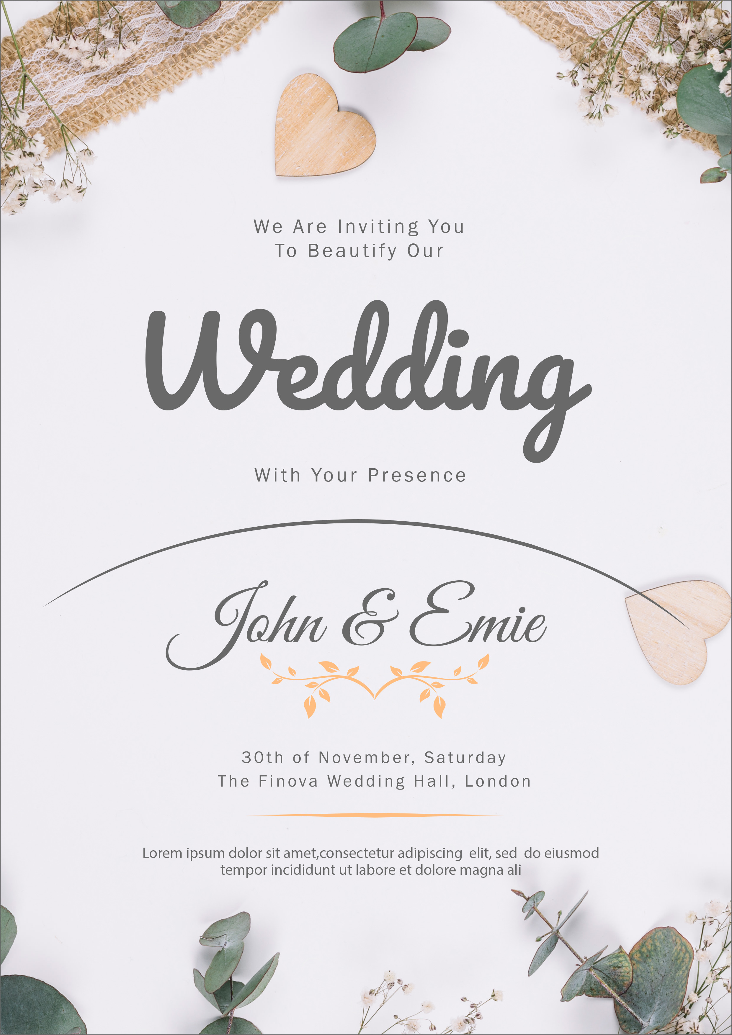 Free Printable Wedding Cards Template - Printable Templates
