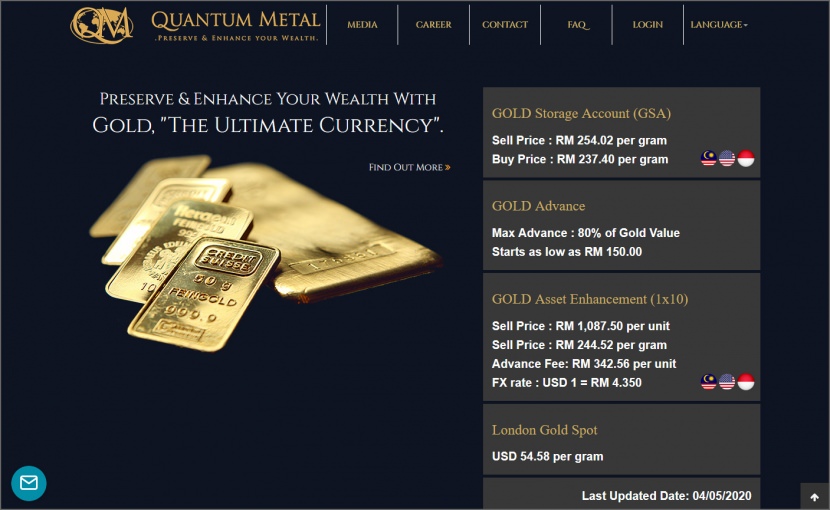 Quantum Metal Buy Real Physical Gold Bars