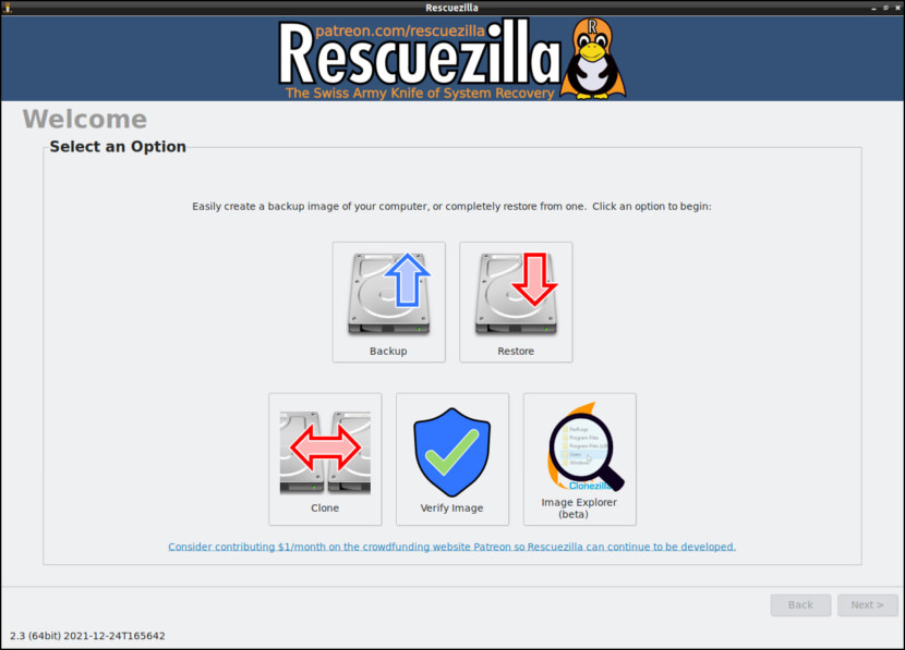 norton ghost download iso Rescuezilla