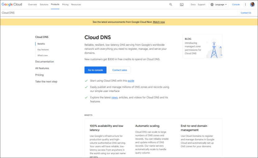 Google Cloud DNS