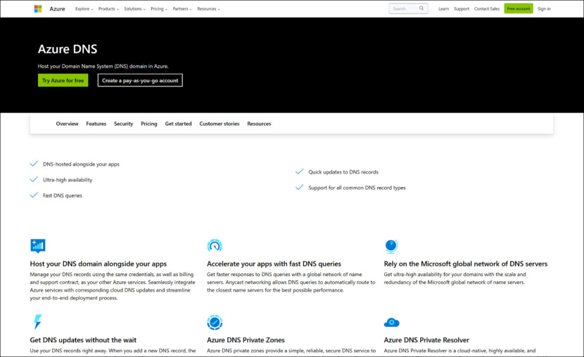 Microsoft Azure DNS