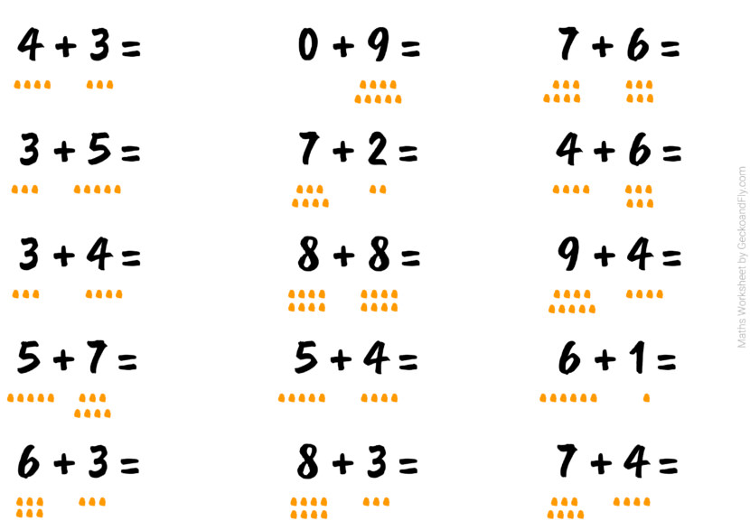 Free Addition & Subtraction Math Worksheets