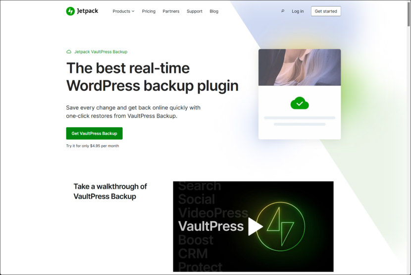 Jetpack VaultPress Backup