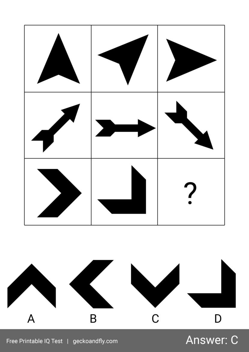 Simple IQ Test For Kids