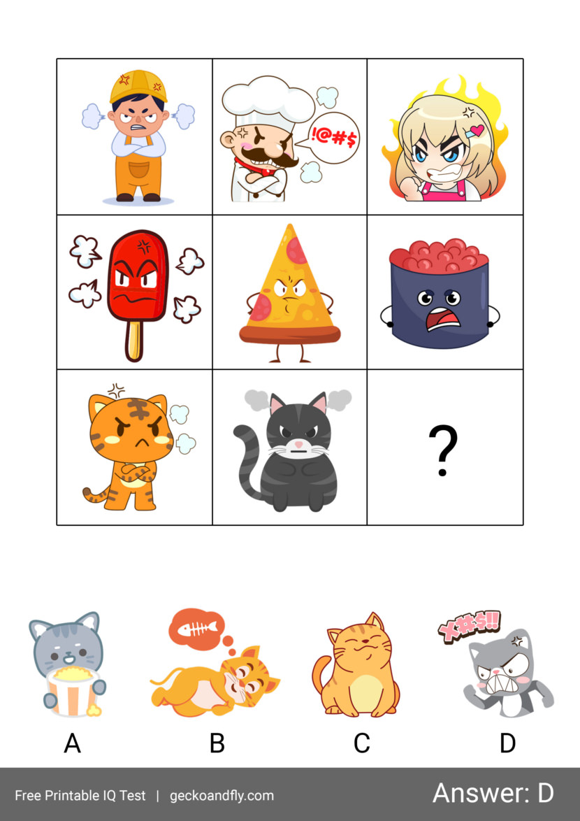 Simple IQ Test For Kids