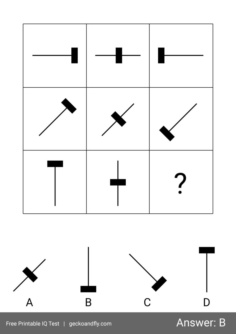 Simple IQ Test For Kids
