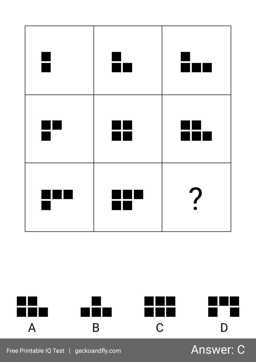 Simple IQ Test For Kids